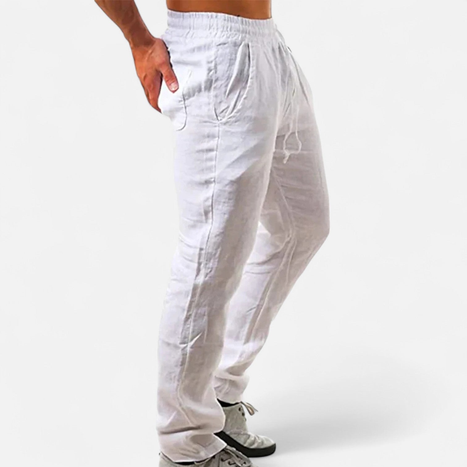 AVANTI – MEN'S LINEN TROUSERS (STRAIGHT FIT)