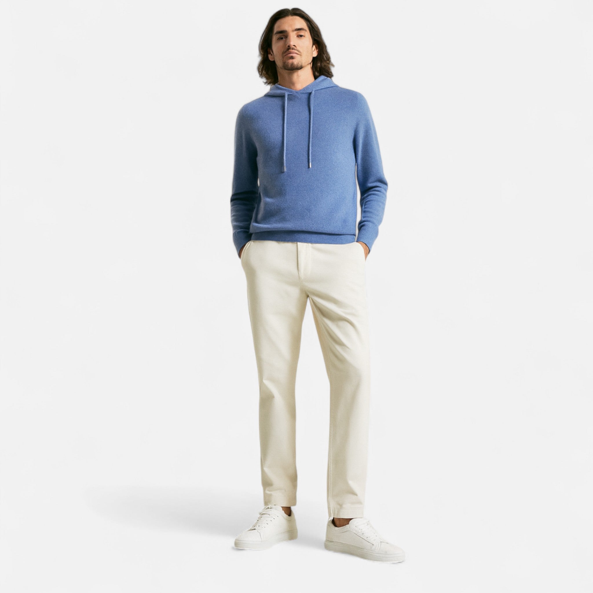 AVANTI – MEN’S CASHMERE HOODED SWEATER