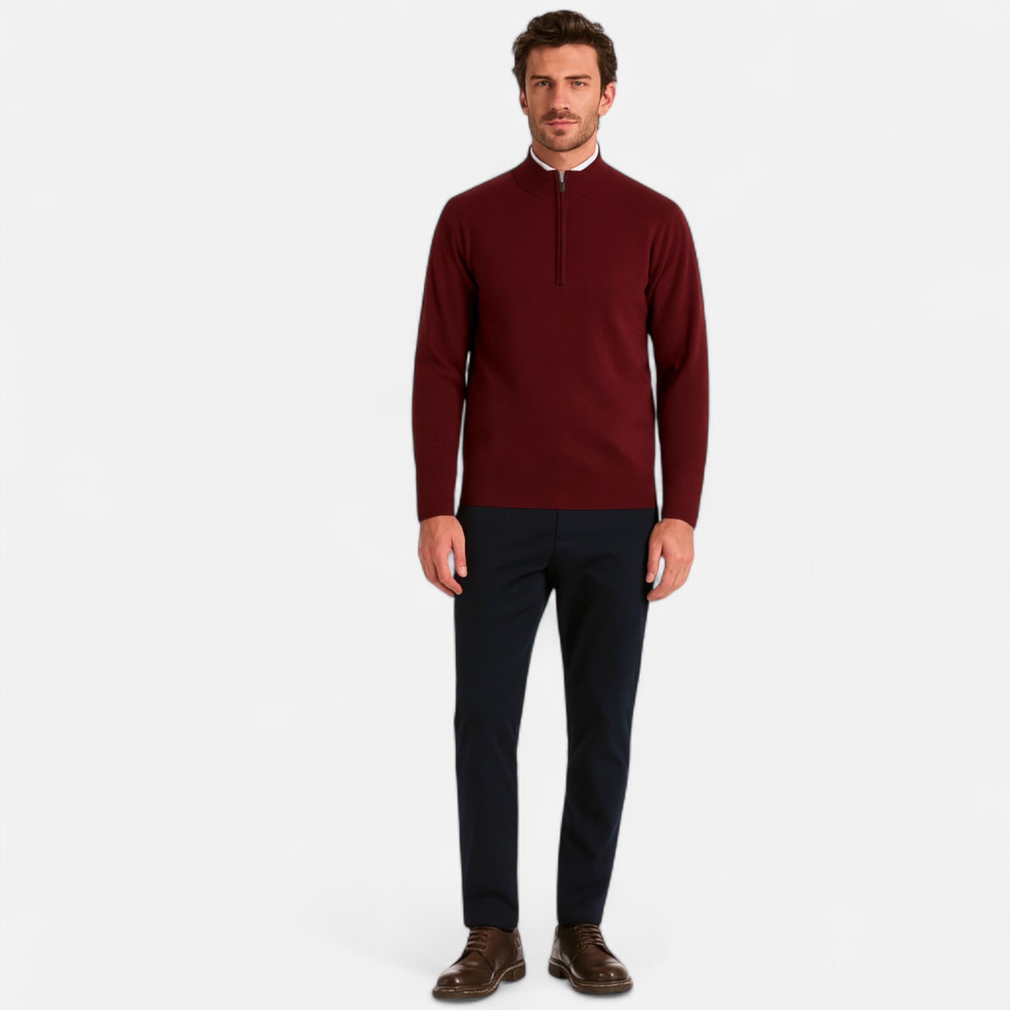 AVANTI – MEN’S WOOL ZIP UP SWEATER