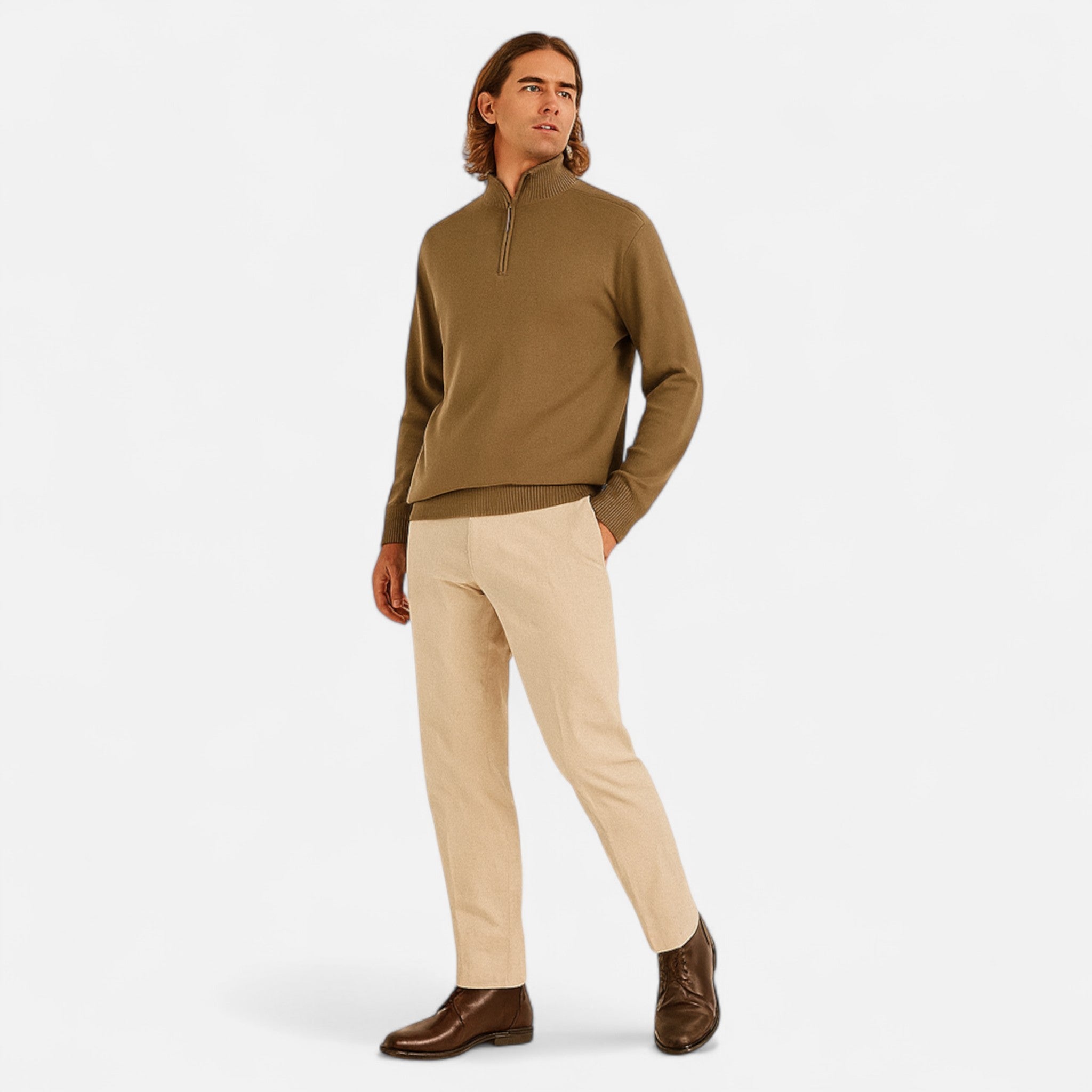 AVANTI – MEN’S MERINO WOOL ZIP UP