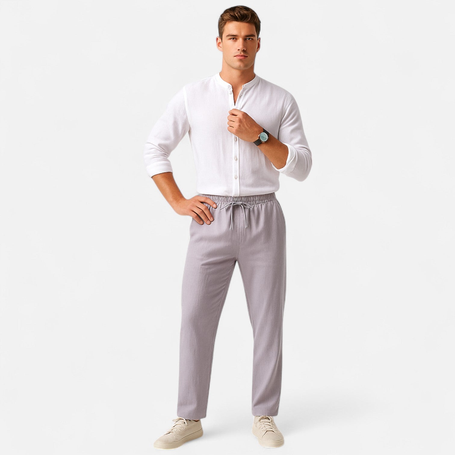 AVANTI – MEN'S LINEN TROUSERS (LOOSE FIT)