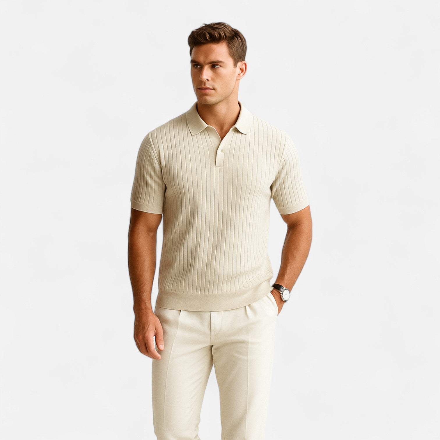 AVANTI – MEN'S PREMIUM RIBBED POLO