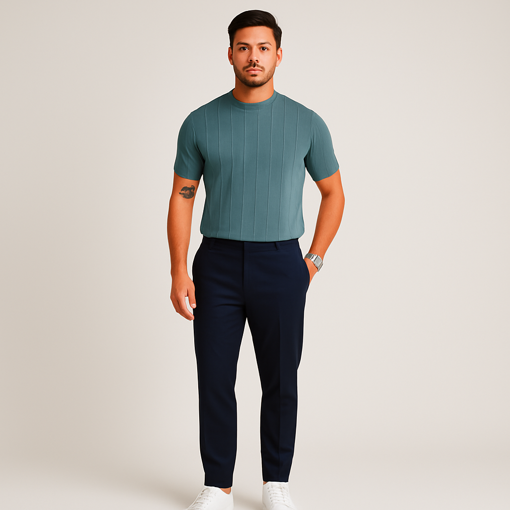 AVANTI – MEN'S RIBBED T-SHIRT