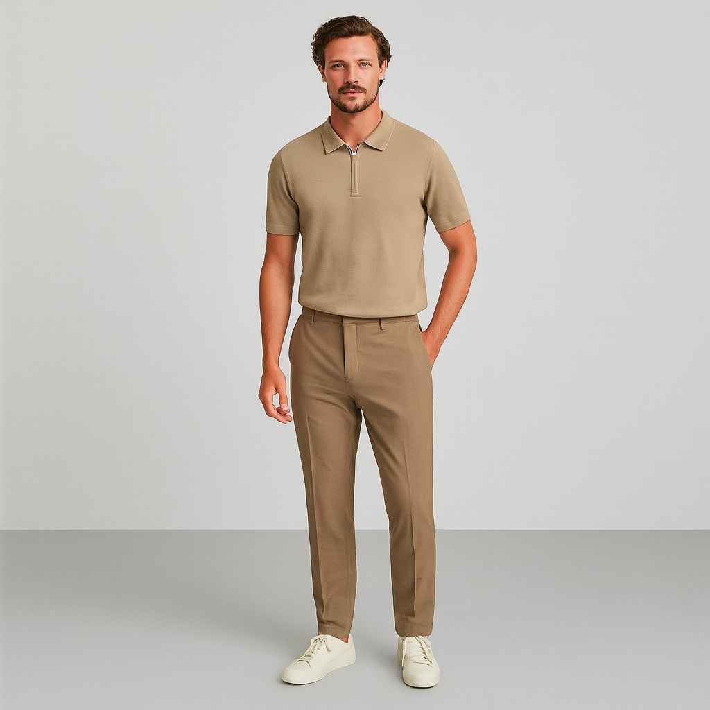 AVANTI – MEN'S IBIZA ZIP UP POLO