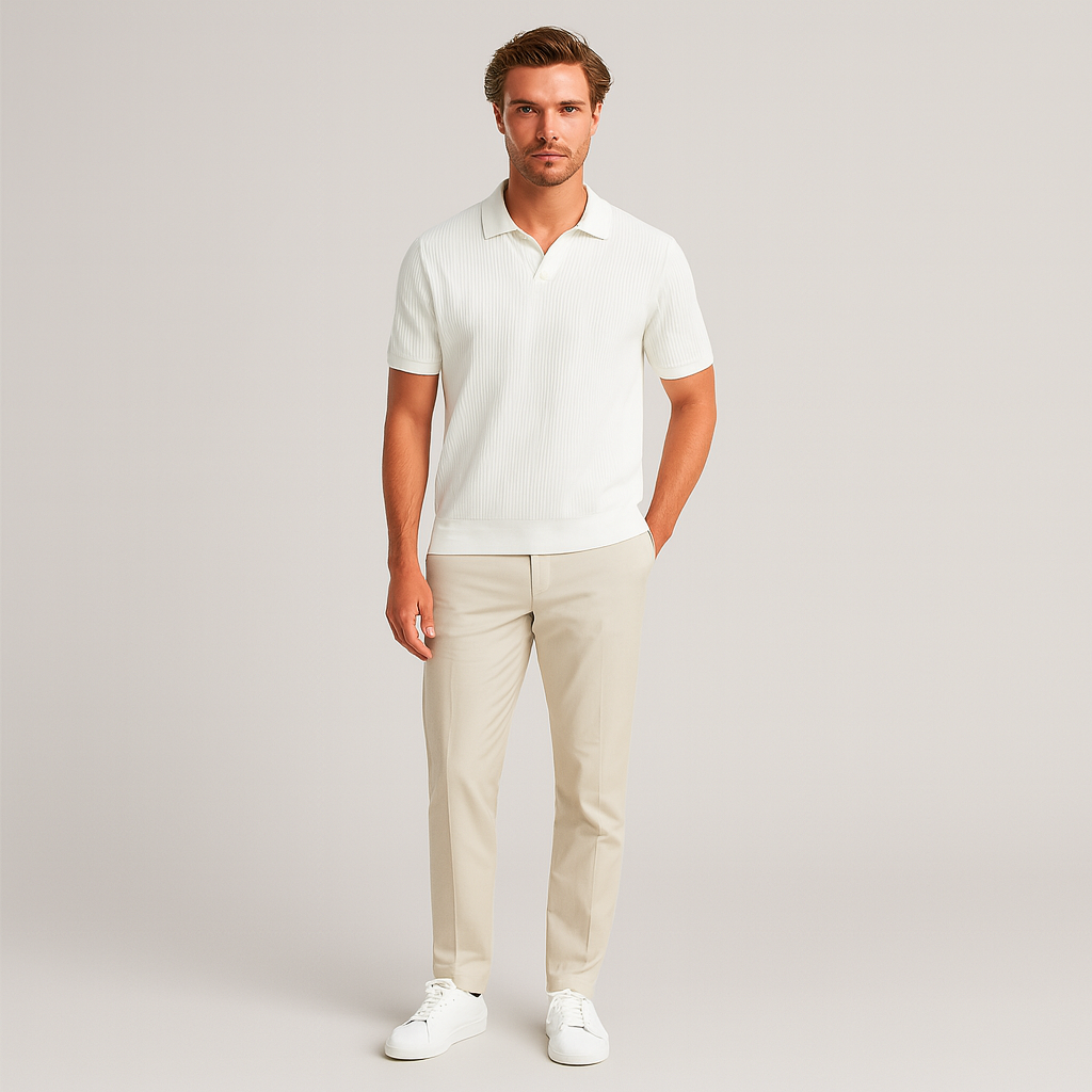 AVANTI – MEN'S RIBBED COTTON POLO