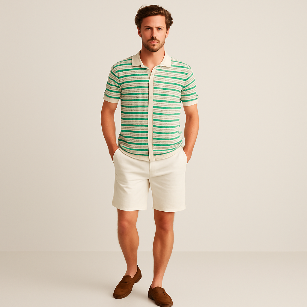 AVANTI – MEN'S MARBELLA KNITTED BUTTON SHIRT