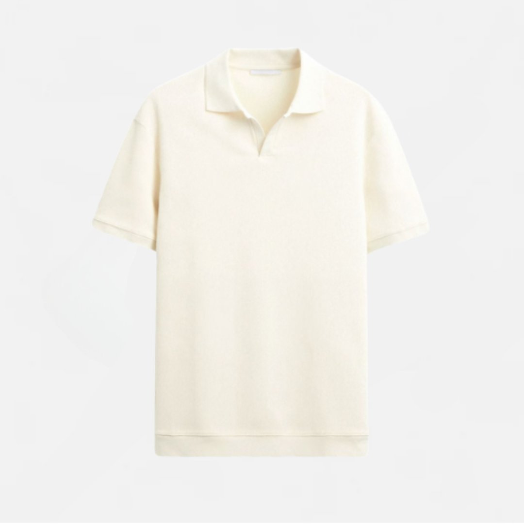 AVANTI – MEN'S WOOLEN STRUCTURE POLO T-SHIRT