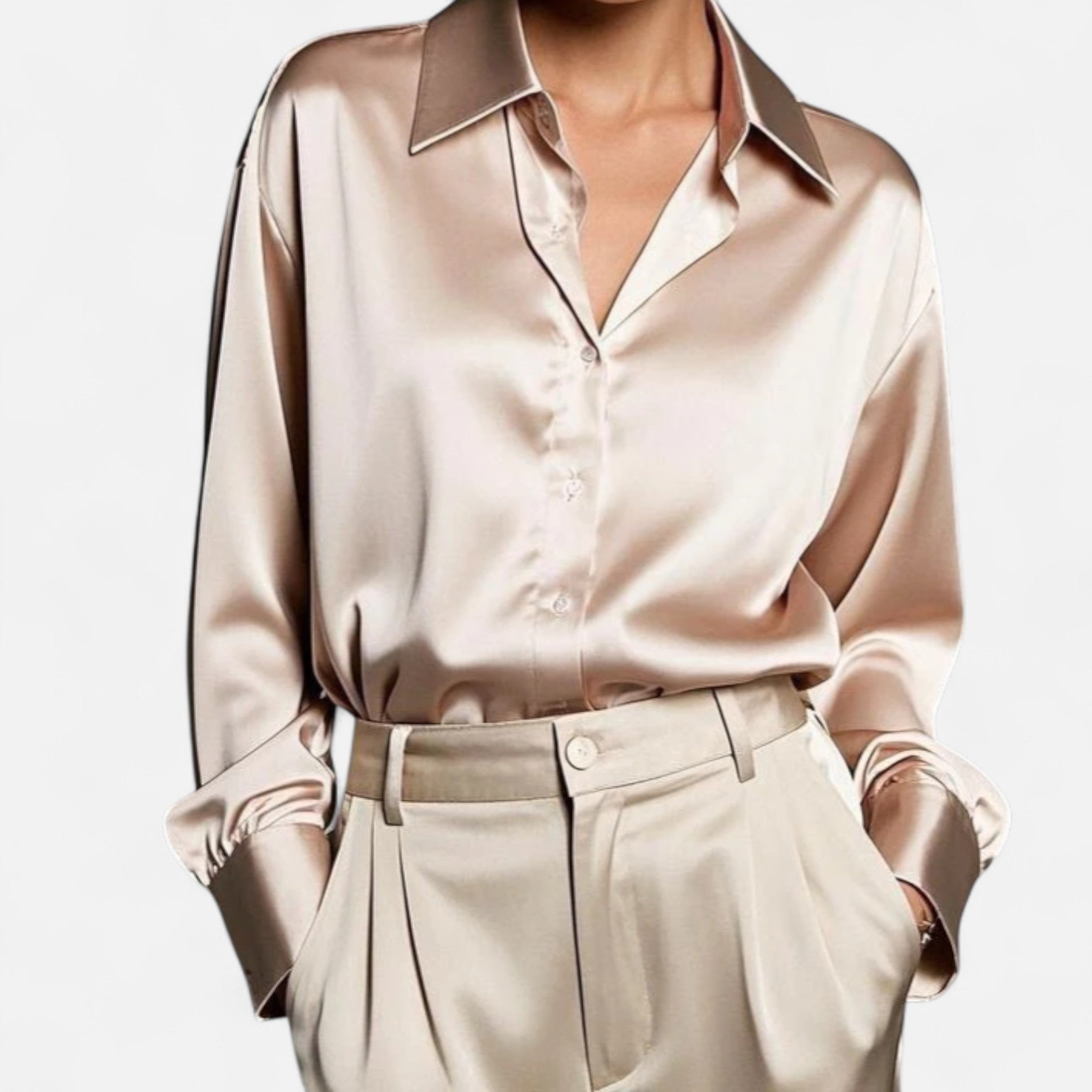 AVANTI – WOMEN'S CHIC SATIN BLOUSE