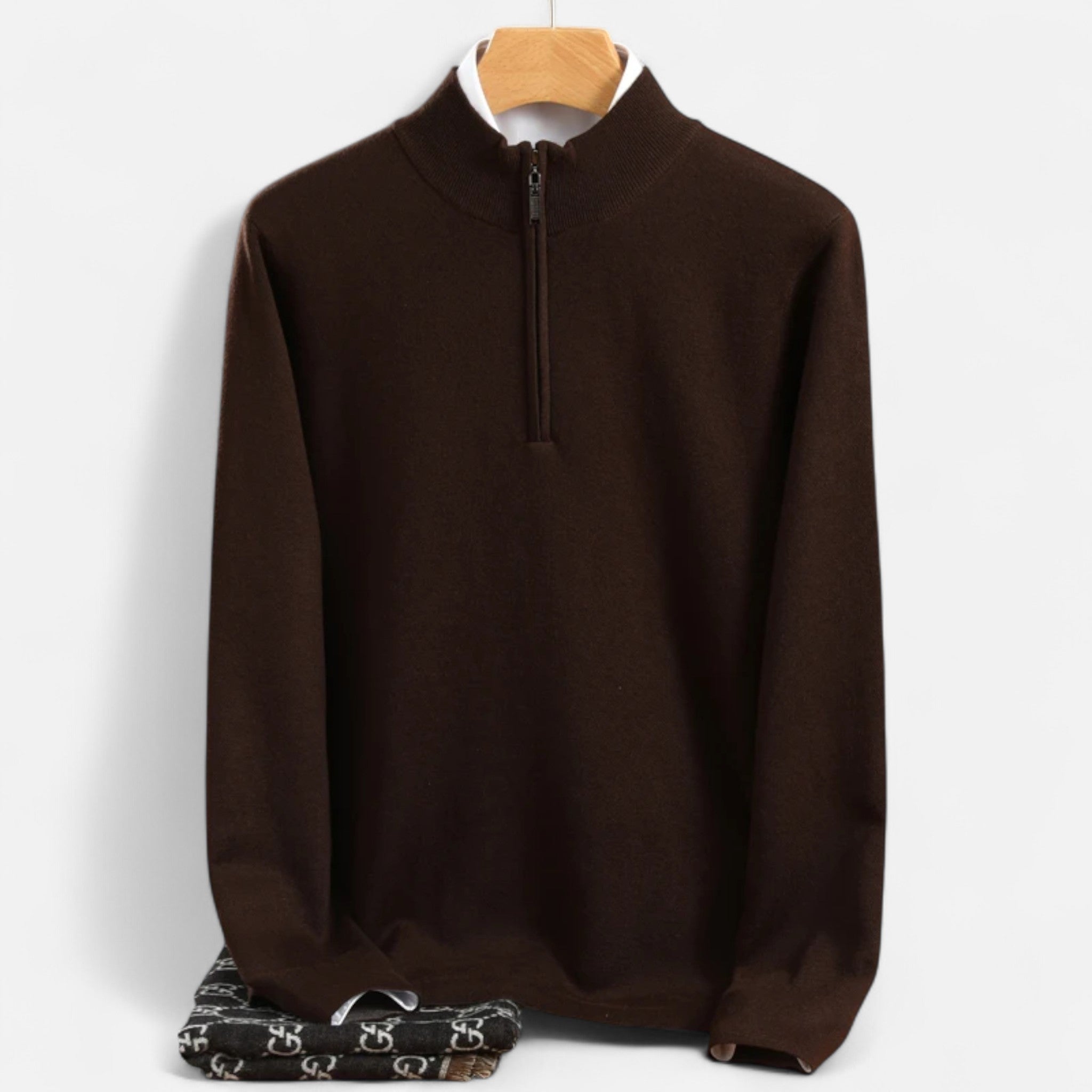 AVANTI – MEN’S WOOL ZIP UP SWEATER