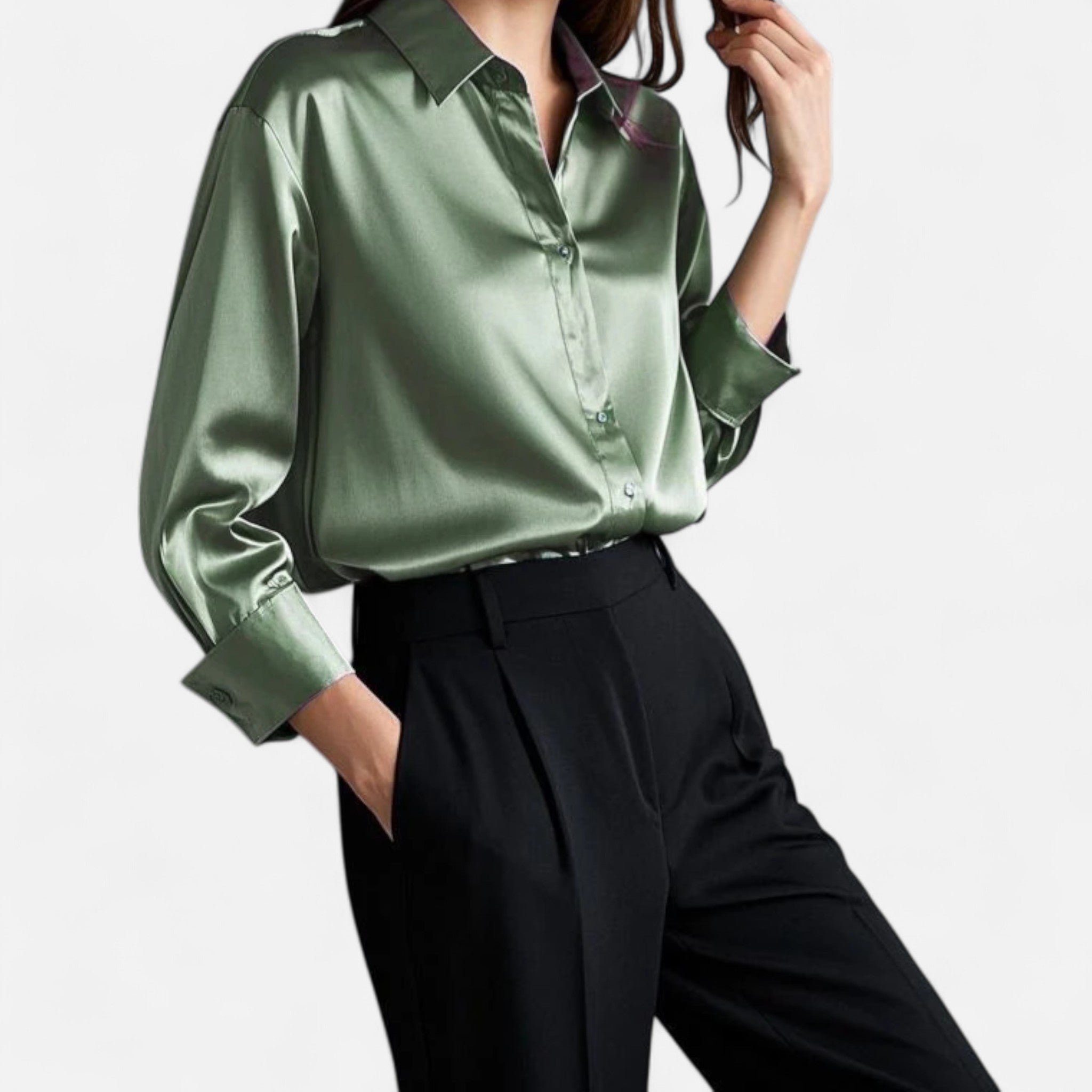 AVANTI – WOMEN'S CHIC SATIN BLOUSE