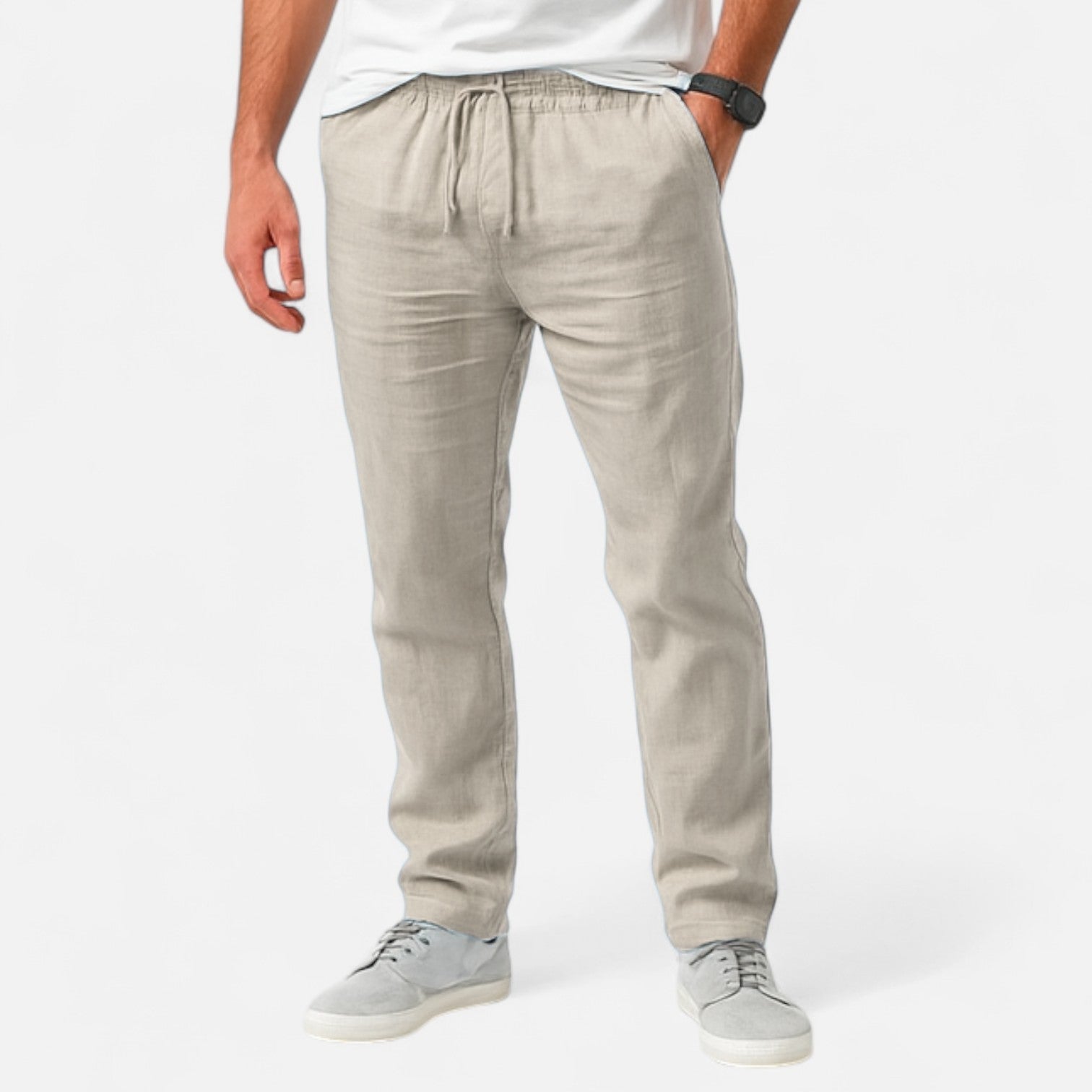 AVANTI – MEN'S LINEN TROUSERS (STRAIGHT FIT)