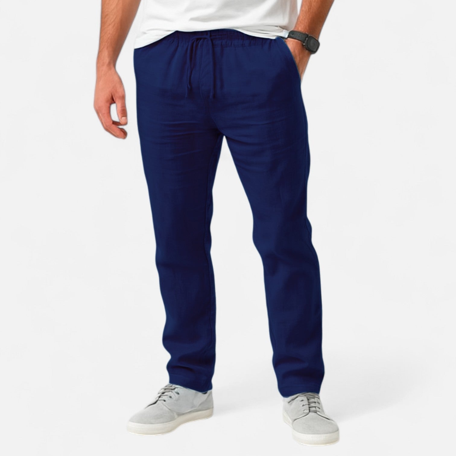 AVANTI – MEN'S LINEN TROUSERS (STRAIGHT FIT)