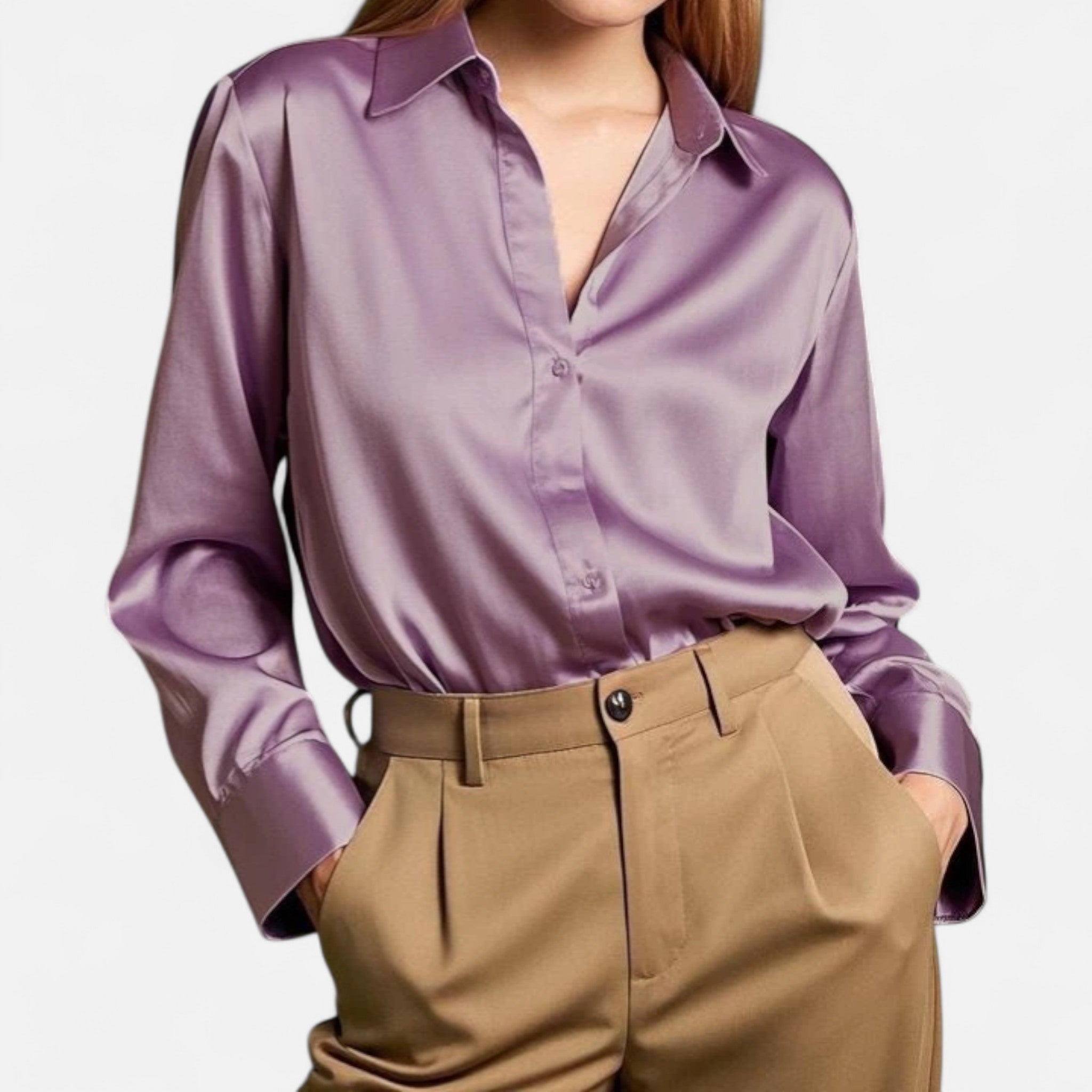 AVANTI – WOMEN'S CHIC SATIN BLOUSE