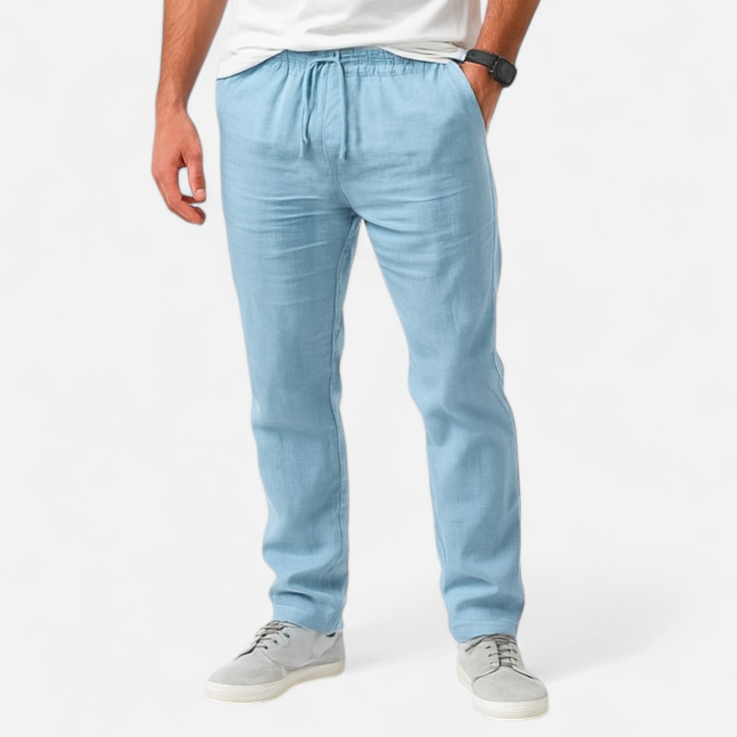 AVANTI – MEN'S LINEN TROUSERS (STRAIGHT FIT)