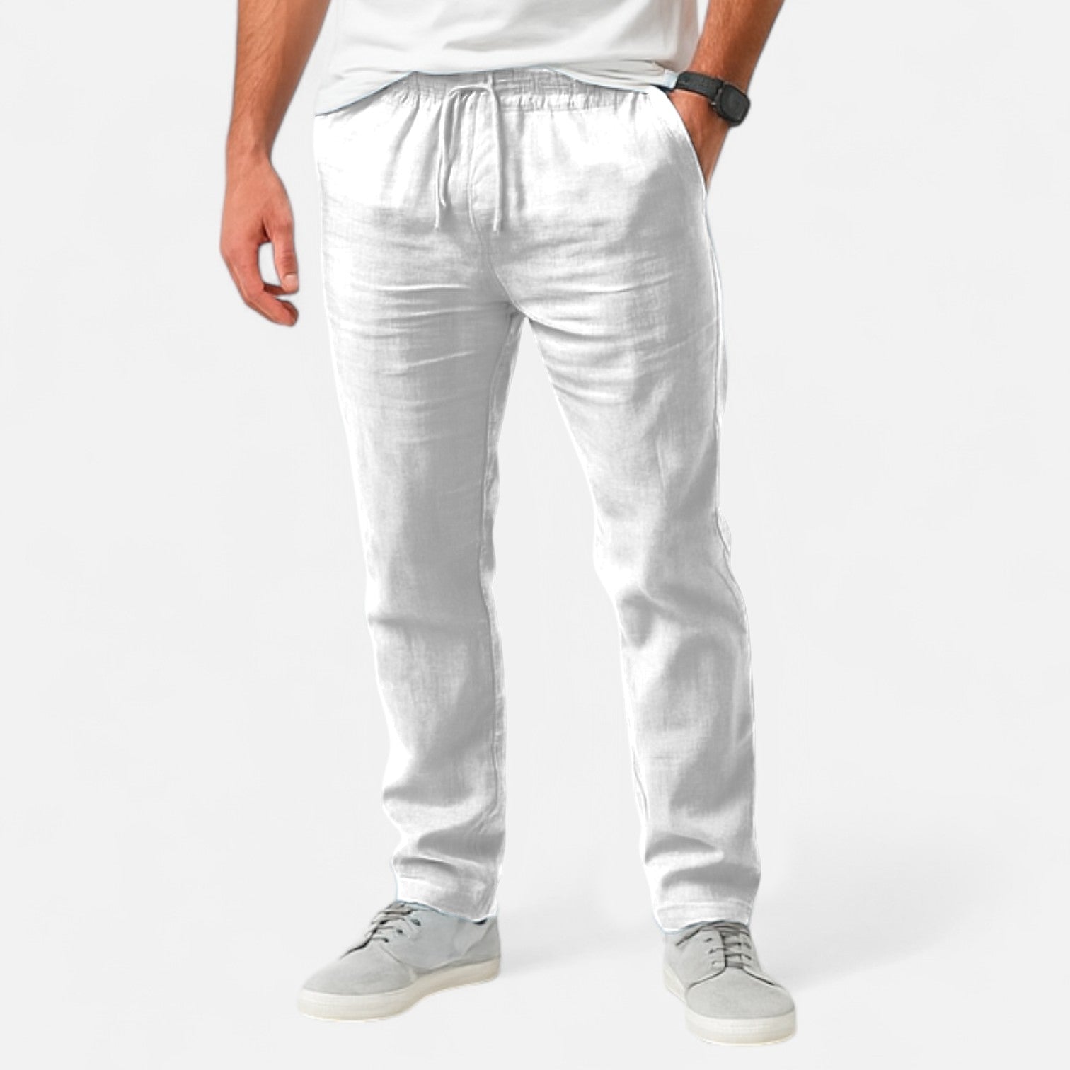 AVANTI – MEN'S LINEN TROUSERS (STRAIGHT FIT)