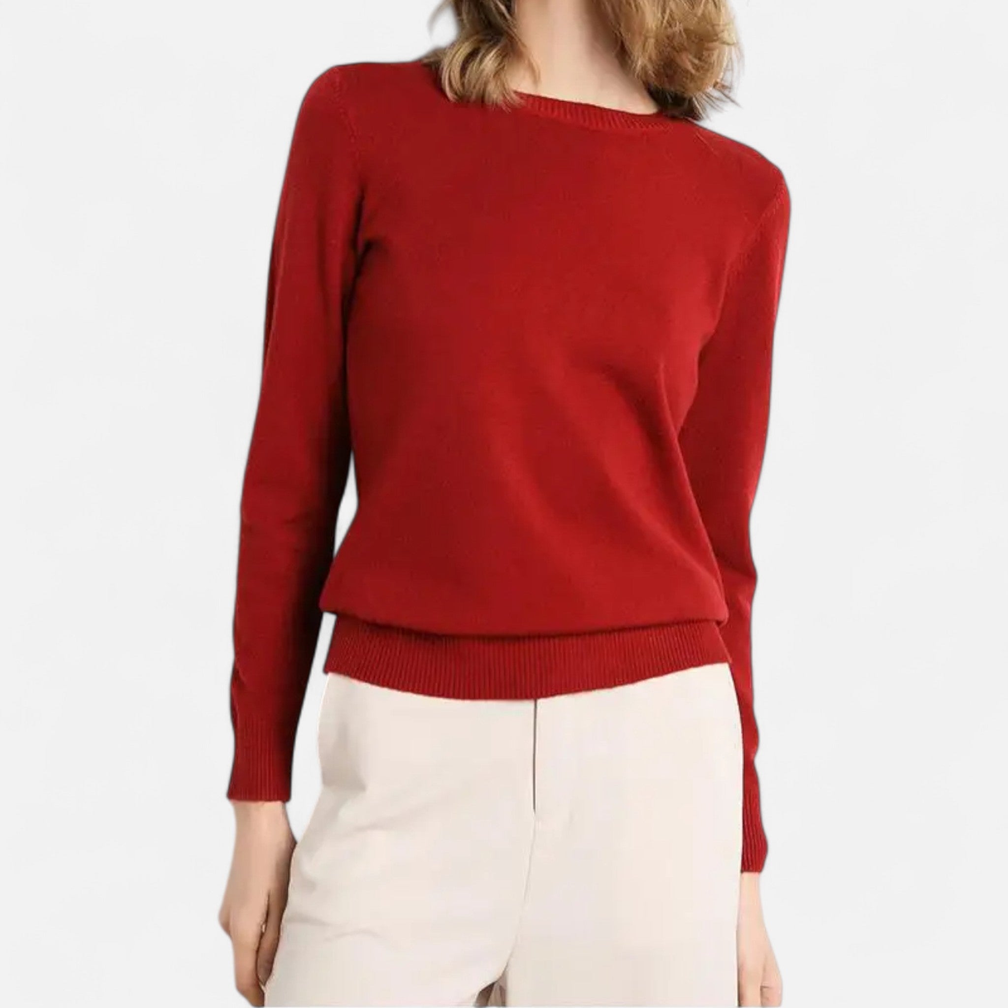 AVANTI – WOMEN’S WOOL O-NECK SWEATER