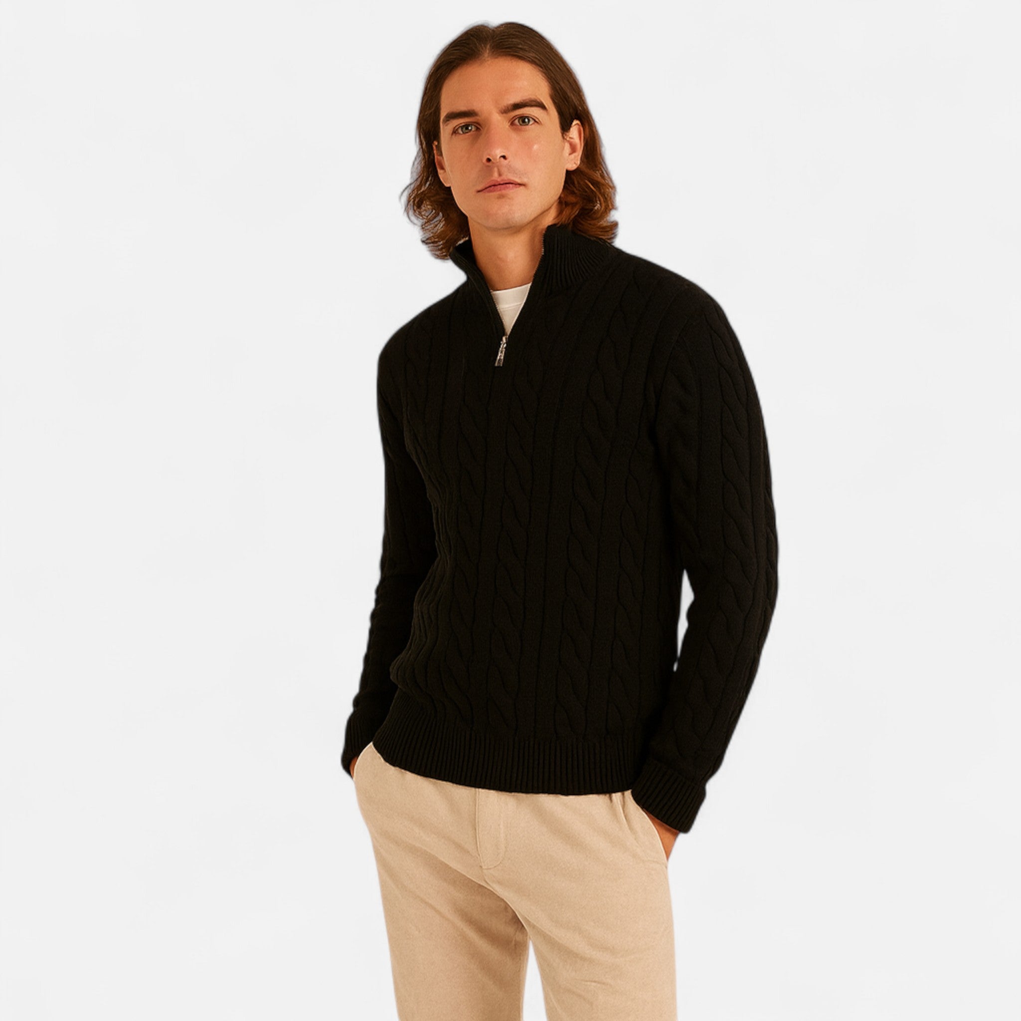 AVANTI – MEN’S VERBIER HALF ZIP SWEATER
