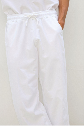 AVANTI –  MEN'S COTTON & LINEN BLEND DRAWSTRING PANTS