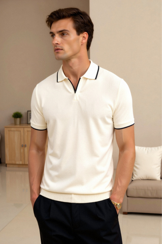 AVANTI – MEN'S CONTRAST SLIM FITTED POLO