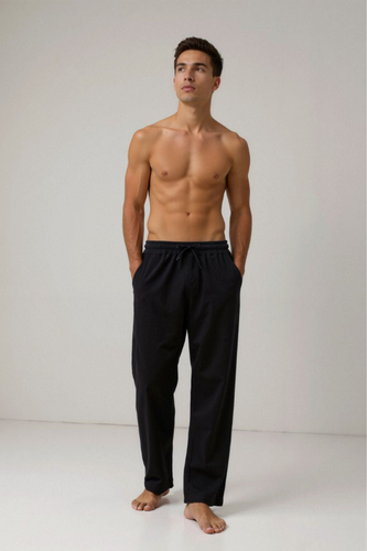 AVANTI –  MEN'S COTTON & LINEN BLEND DRAWSTRING PANTS