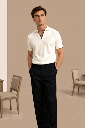 AVANTI – MEN'S CONTRAST SLIM FITTED POLO