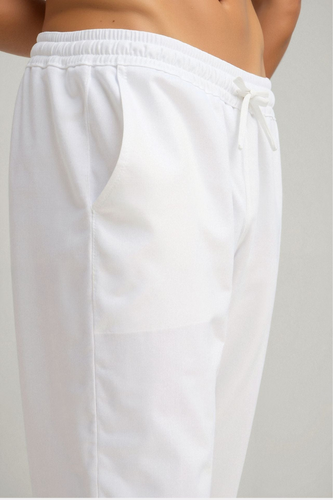 AVANTI –  MEN'S COTTON & LINEN BLEND DRAWSTRING PANTS