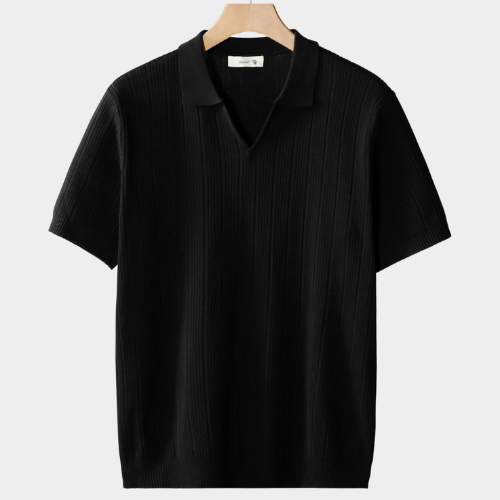 AVANTI – MEN'S OPEN COLLAR RIBBED POLO