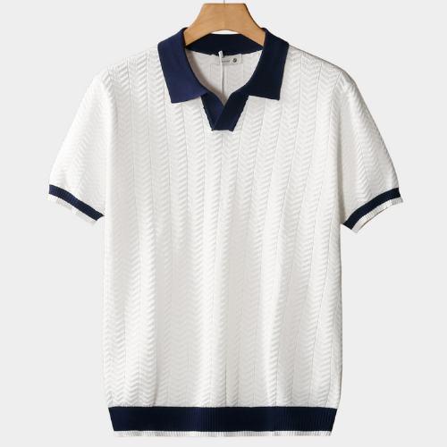 AVANTI – MEN'S CONTRAST TEXTURED POLO